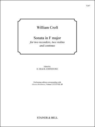 Croft, William - Sonata in F for 2 Rec, 2 Violins & Continuo