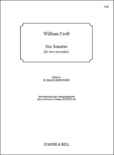 Croft, William - Six Sonatas for Two Recorders