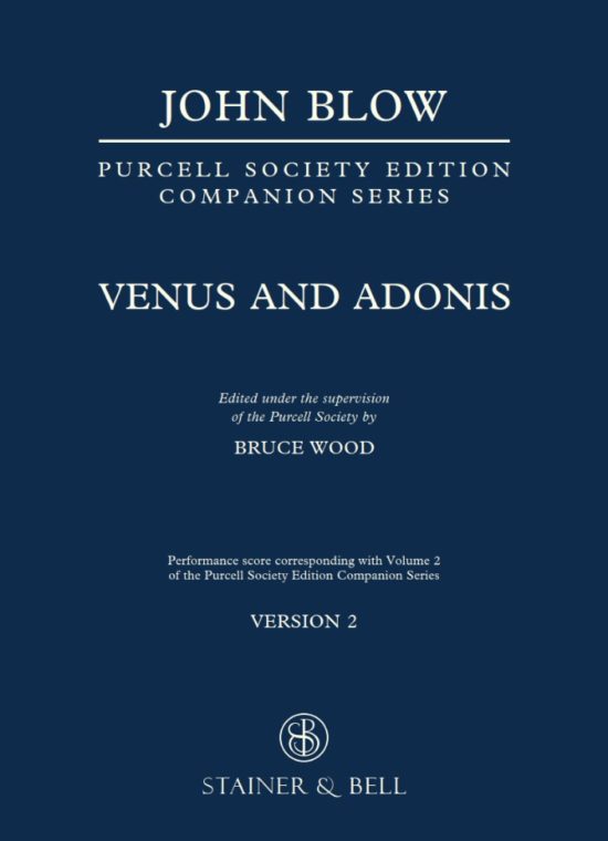 Blow, John - Venus & Adonis. Version 2. Perf Score