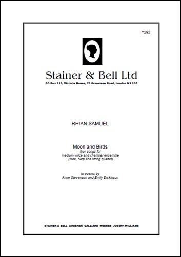 Samuel, Rhian - Moon & Birds. Four Songs Voice & Ensemble
