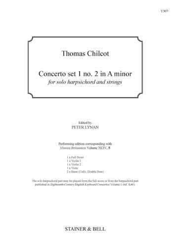 Chilcot, Thomas - Concerto set 1 no. 2 in A-. Score & Parts