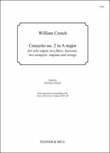 Croft, William - Concerto no. 2 in A major. Solo Organ Part