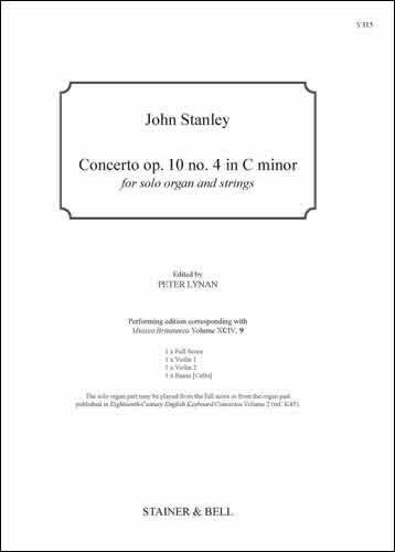 Stanley, John - Concerto op.10 no.4 in C-. Sc & Parts