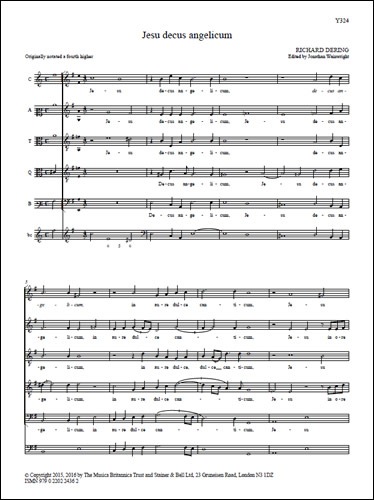 Dering, Richard - Jesu decus angelicum