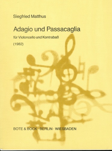Matthus, Seigfried - Adagio and Passacaglia. Cello & DB