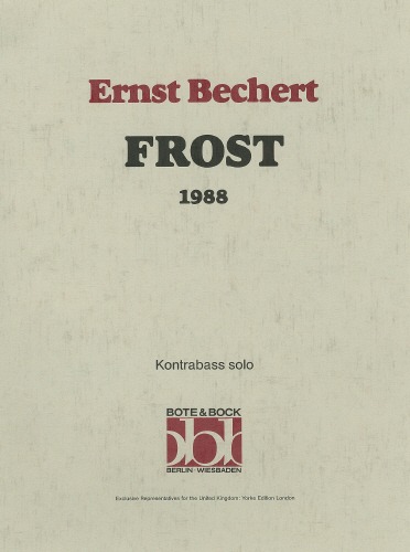 Bechert, Ernst - Frost (1988) DB