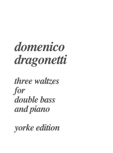 Dragonetti, Domenico - Three Waltzes. DB & Pf