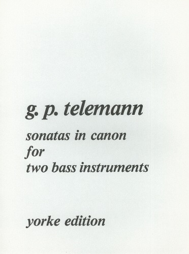 Telemann, Georg Philipp - Sonatas in Canon for two bass instruments