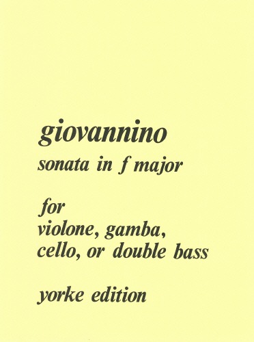 Giovannino, Don - Sonata in F major. DB & Pf