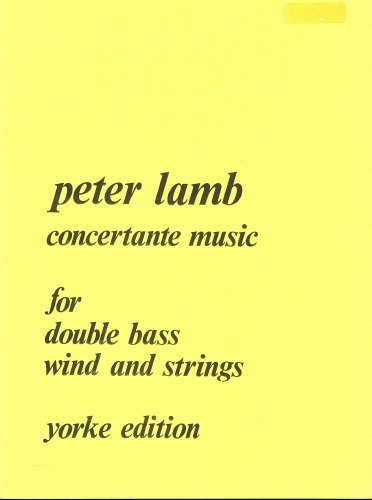 Lamb, Peter - Concertante Music. DB & Pf