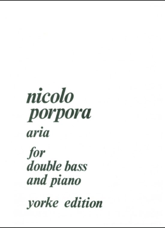 Porpora, Nicola - Aria. DB & Pf