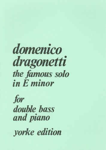 Dragonetti, Domenico - Solo in E minor. DB & Pf