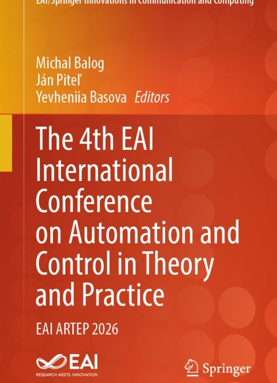 Book cover / Buchcover: The 4th EAI International Conference on Automation and Control in Theory and Practice