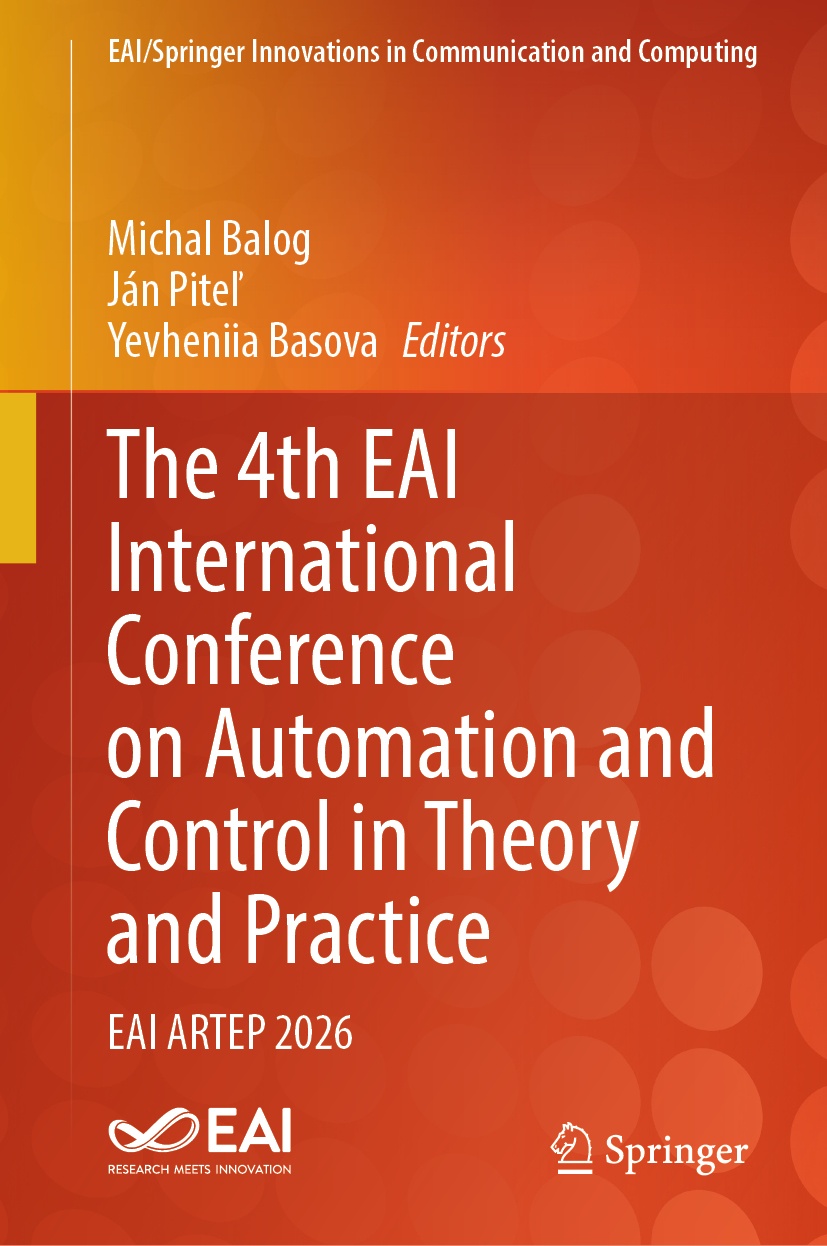 Book cover / Buchcover: The 4th EAI International Conference on Automation and Control in Theory and Practice
