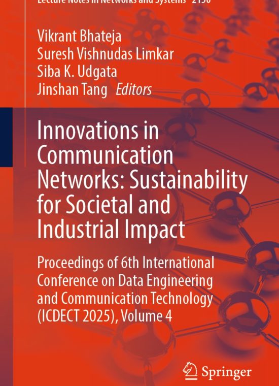 Book cover / Buchcover: Innovations in Communication Networks: Sustainability for Societal and Industrial Impact