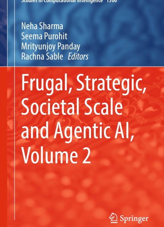 Book cover / Buchcover: Frugal, Strategic, Societal Scale and Agentic AI, Volume 2