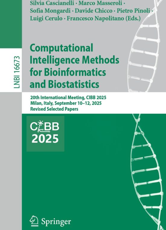 Book cover / Buchcover: Computational Intelligence Methods for Bioinformatics and Biostatistics