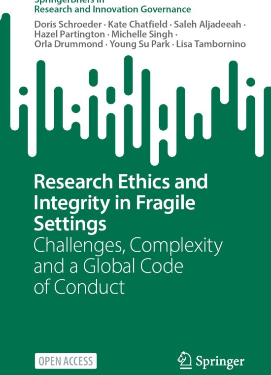 Book cover / Buchcover: Research Ethics and Integrity in Fragile Settings