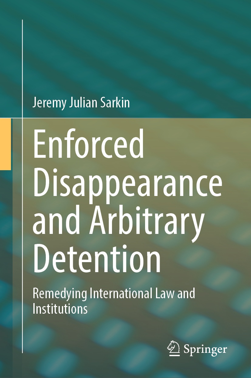 Book cover / Buchcover: Enforced Disappearance and Arbitrary Detention