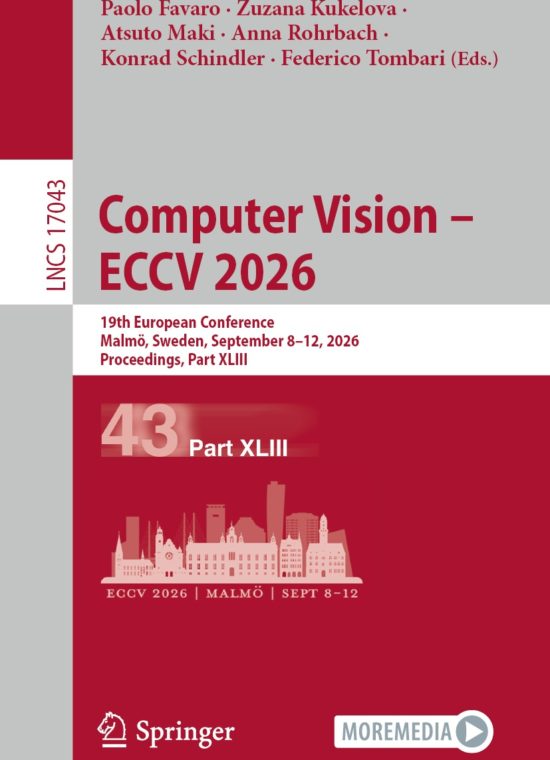 Book cover / Buchcover: Computer Vision – ECCV 2026