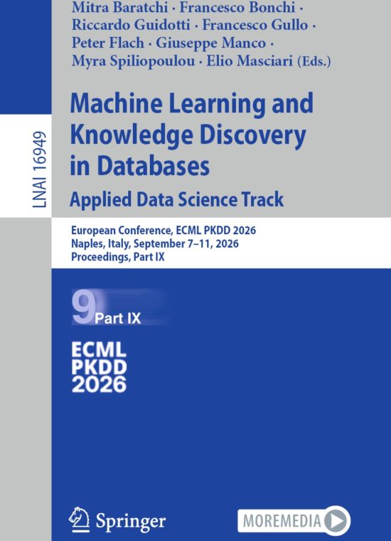 Book cover / Buchcover: Machine Learning and Knowledge Discovery in Databases. Applied Data Science Track