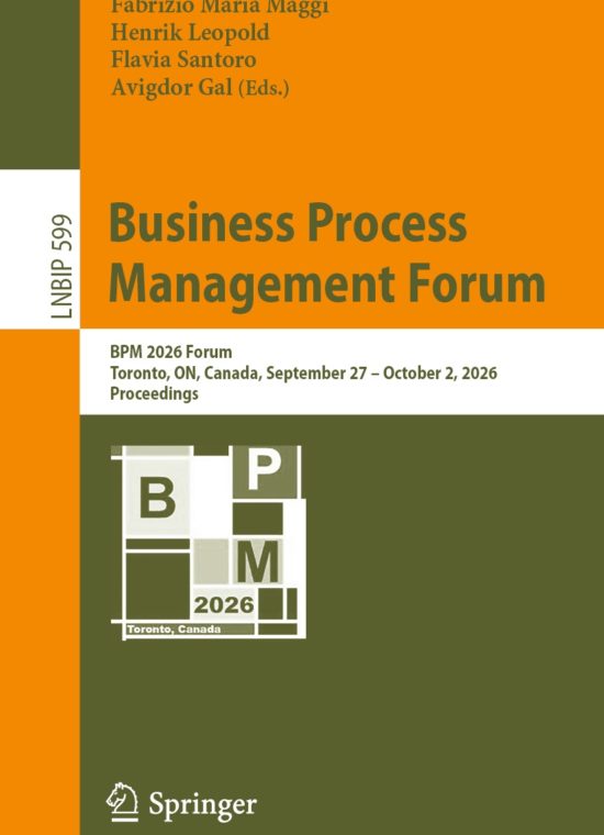 Book cover / Buchcover: Business Process Management Forum