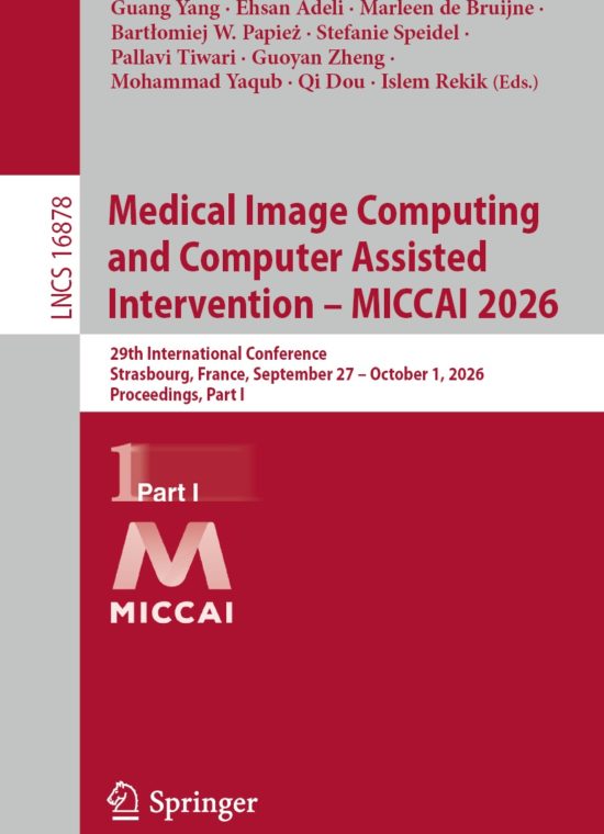 Book cover / Buchcover: Medical Image Computing and Computer Assisted Intervention – MICCAI 2026