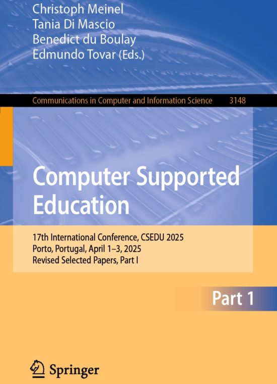 Book cover / Buchcover: Computer Supported Education