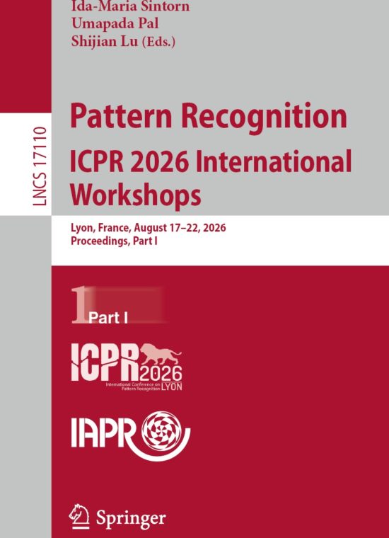 Book cover / Buchcover: Pattern Recognition. ICPR 2026 International Workshops