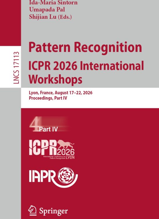 Book cover / Buchcover: Pattern Recognition. ICPR 2026 International Workshops