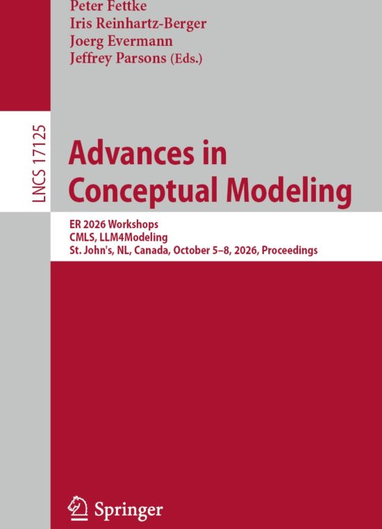 Book cover / Buchcover: Advances in Conceptual Modeling