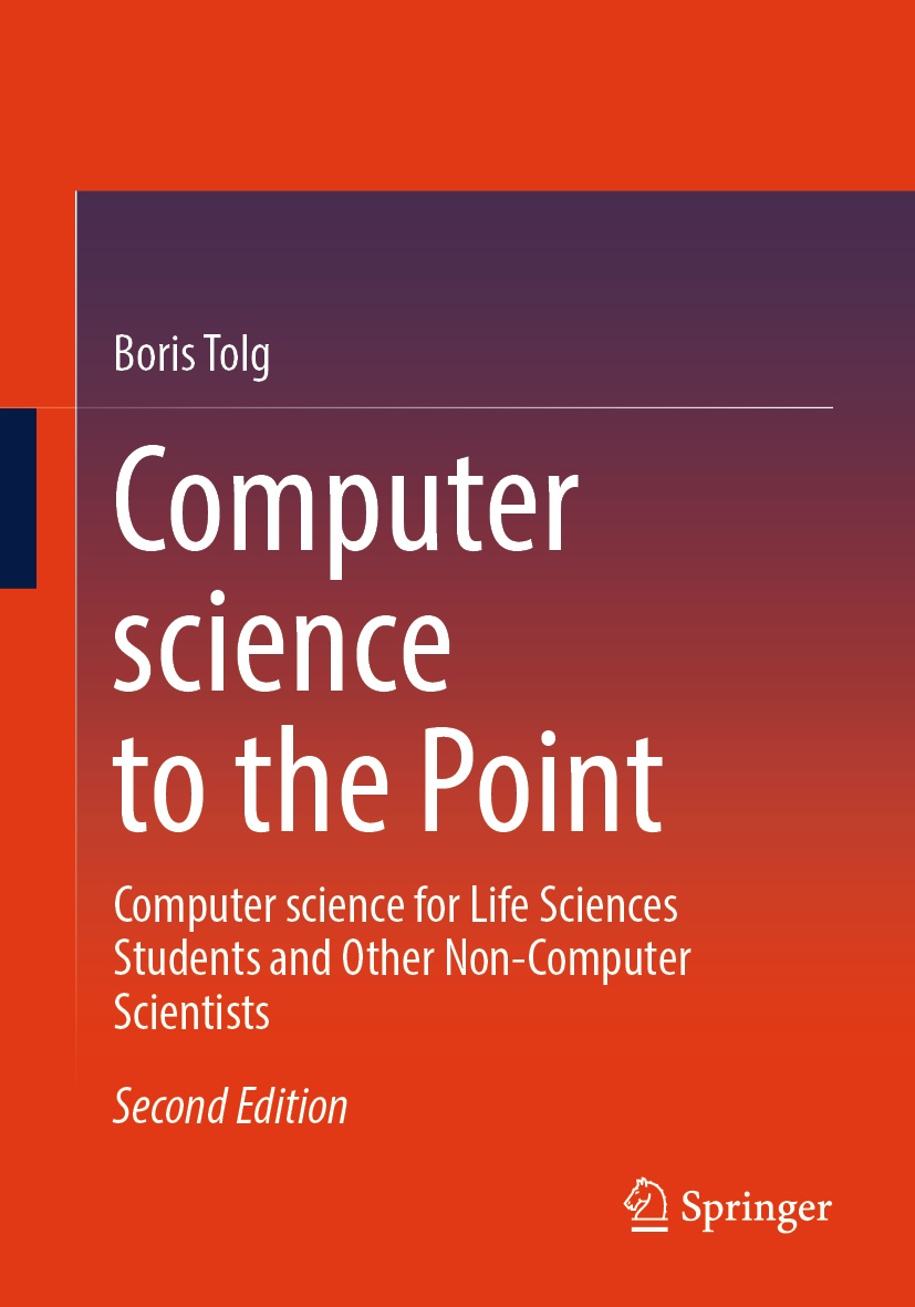 Book cover / Buchcover: Computer science to the Point