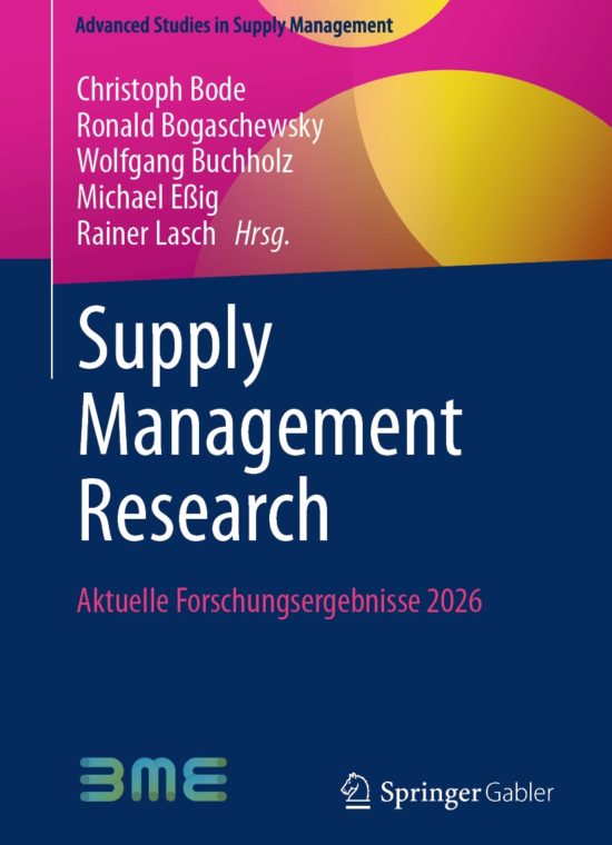 Book cover / Buchcover: Supply Management Research