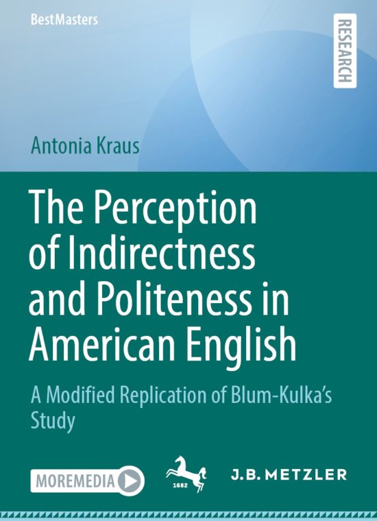 Book cover / Buchcover: The Perception of Indirectness and Politeness in American English