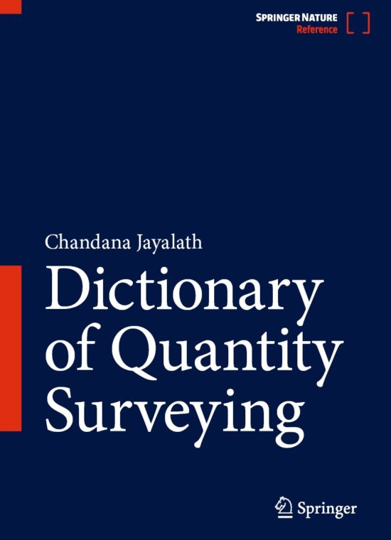 Book cover / Buchcover: Dictionary of Quantity Surveying